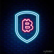 Bitcoin Icon Isolated On Brick Posters