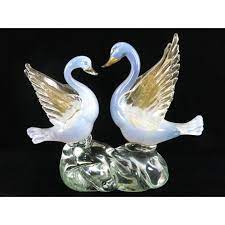 Murano Art Glass Swan Sculpture Lot