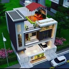 Stilt 2 Floor House Plan At Rs 18000 In