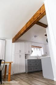 faux wood beam easiest diy wood beam