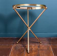 Gold Glass Top Side Table Glass Table