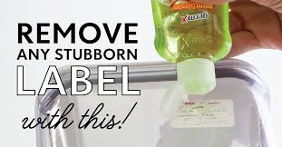 Remove Stubborn Labels From Containers