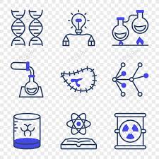 Pack Of Lab Equipment Flat Icons
