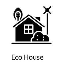 Glyph Icon Design Country House Stock