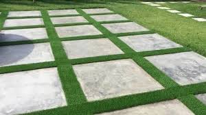 Straight Artificial Grass Tiles