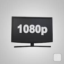 Premium Psd Smart Tv 1080p Icon 3d