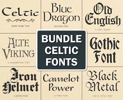 Celtic Font Irish Font Gaelic Font