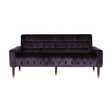 Blackberry Velvet 3 Seater Tuxedo Sofa