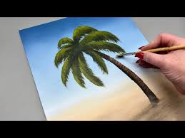 Palm Tree Acrylic Painting Tutorial