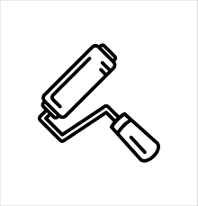 Paint Roller Icon Vector Ilration