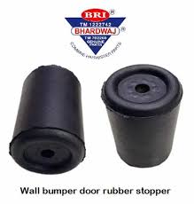 Black Color Coated Rubber Door Stopper