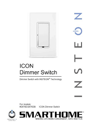 Icon Dimmer Switch Manual Smarthome