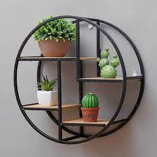 Simple Round Floating Shelf Decorative