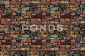 Old Brick Wall Red Yellow Orange Stones