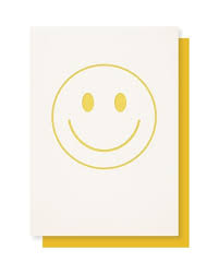 Smiley Face Yellow Greeting Card