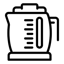 Electricity Kettle Icon Outline Vector