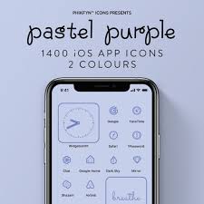 1400 Pastel Purple Ios Iphone App Icon