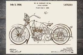 1925 Harley Davidson Motorcycle Wood