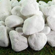 White Bagged Landscape Rocks