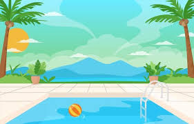 Swimming Pool Vector Art Icons And