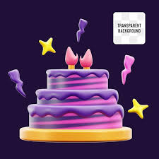 Premium Psd Birthday Party Cake With