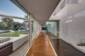 Glass Exterior Walls Interior Design