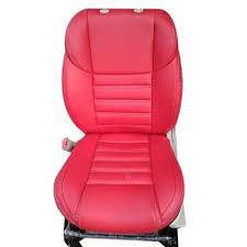 Leather Front Red Car Seat Cover At Rs