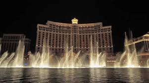 Bellagio Hotel Water Fountain Show In
