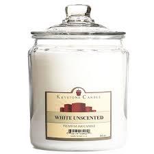 White Unscented Large 3 Wick Jar Candles