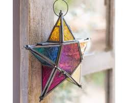 Star Glass Lantern Moroccan Glass