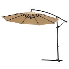 Hanging Cantilever Solar Patio Umbrella