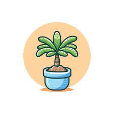 Palm Plant Vector Design Ilration