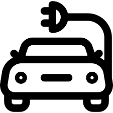 Electric Car Free Transport Icons