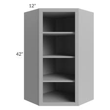 Union Grey 24x42 Corner Wall Cabinet