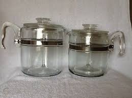 Vintage Glass Pyrex Coffee Pots