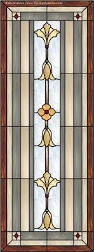 Stained Glass Door Panel Faux Privacy