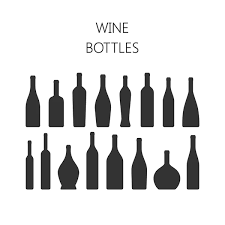 Wine Glasses Bottles Icon Set