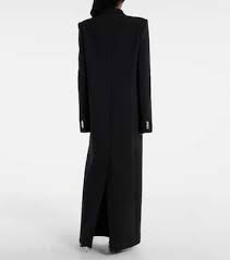 Saphra Wool Blend Coat In Black