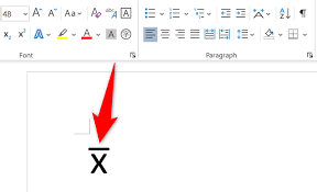 How To Type The X Bar Symbol In Word
