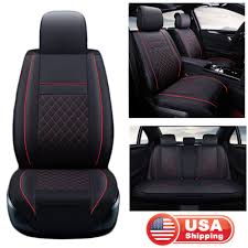 Seats Car Seat Covers Black Pu Leather