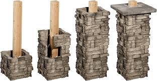 Manufactured Stone Veneer Column Wrap