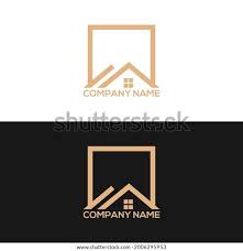 Simple Home Real Estate Logo Icon Stock