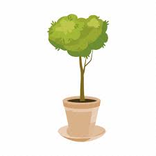 Branch Cartoon Garden Leaf Pot