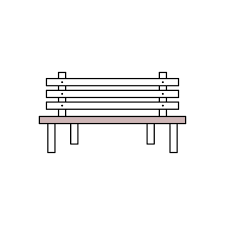 Bench Icon Vector Design Template
