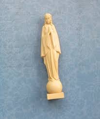 Vintage Blessed Virgin Mary On Globe