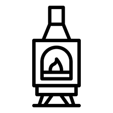 Mantel Furnace Icon Outline Vector Gas