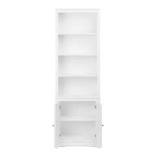 Prepac 80 In White Wood 6 Shelf