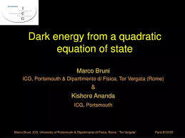 Dark Energy From A Quadratic Equation