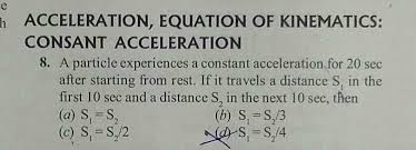 Acceleration Equation Of Kinematics