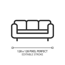 Sofa Pixel Perfect Linear Icon